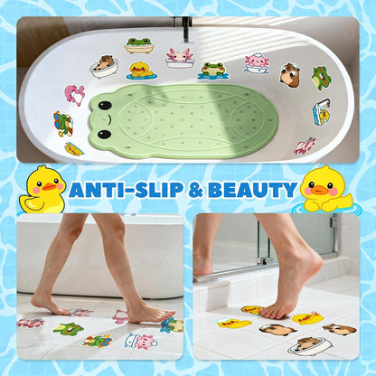 Kids Bathtub Mat Non Slip, Soft Rubber Shower Mat for Toddler