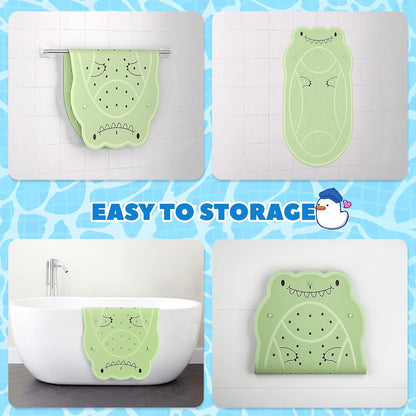 Kids Bathtub Mat Non Slip, Soft Rubber Shower Mat for Toddler