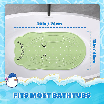 Kids Bathtub Mat Non Slip, Soft Rubber Shower Mat for Toddler
