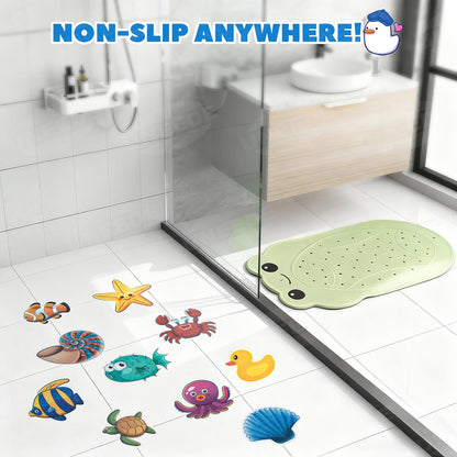 Kids Bathtub Mat Non Slip, Soft Rubber Shower Mat for Toddler