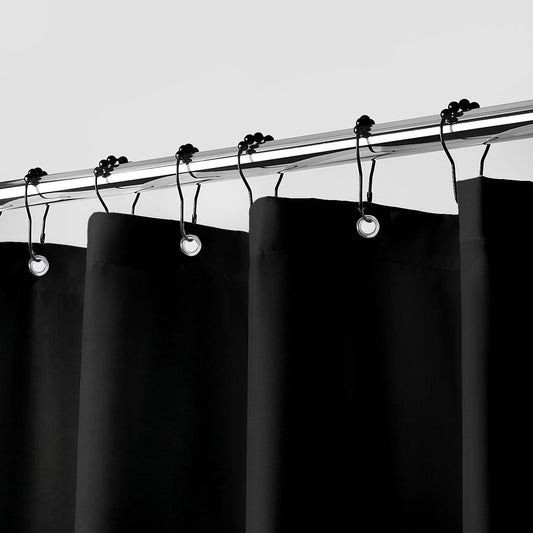 Waterproof Fabric Shower Curtain Liner, White, 70" W x 72" L