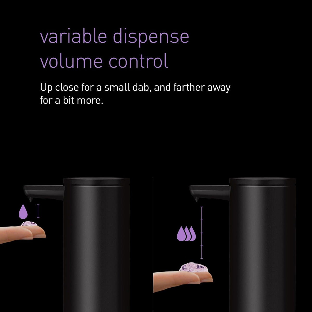 9 oz. Touch-Free Rechargeable Sensor Liquid Soap Pump Dispenser, Matte Black
