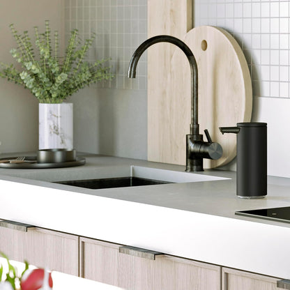9 oz. Touch-Free Rechargeable Sensor Liquid Soap Pump Dispenser, Matte Black