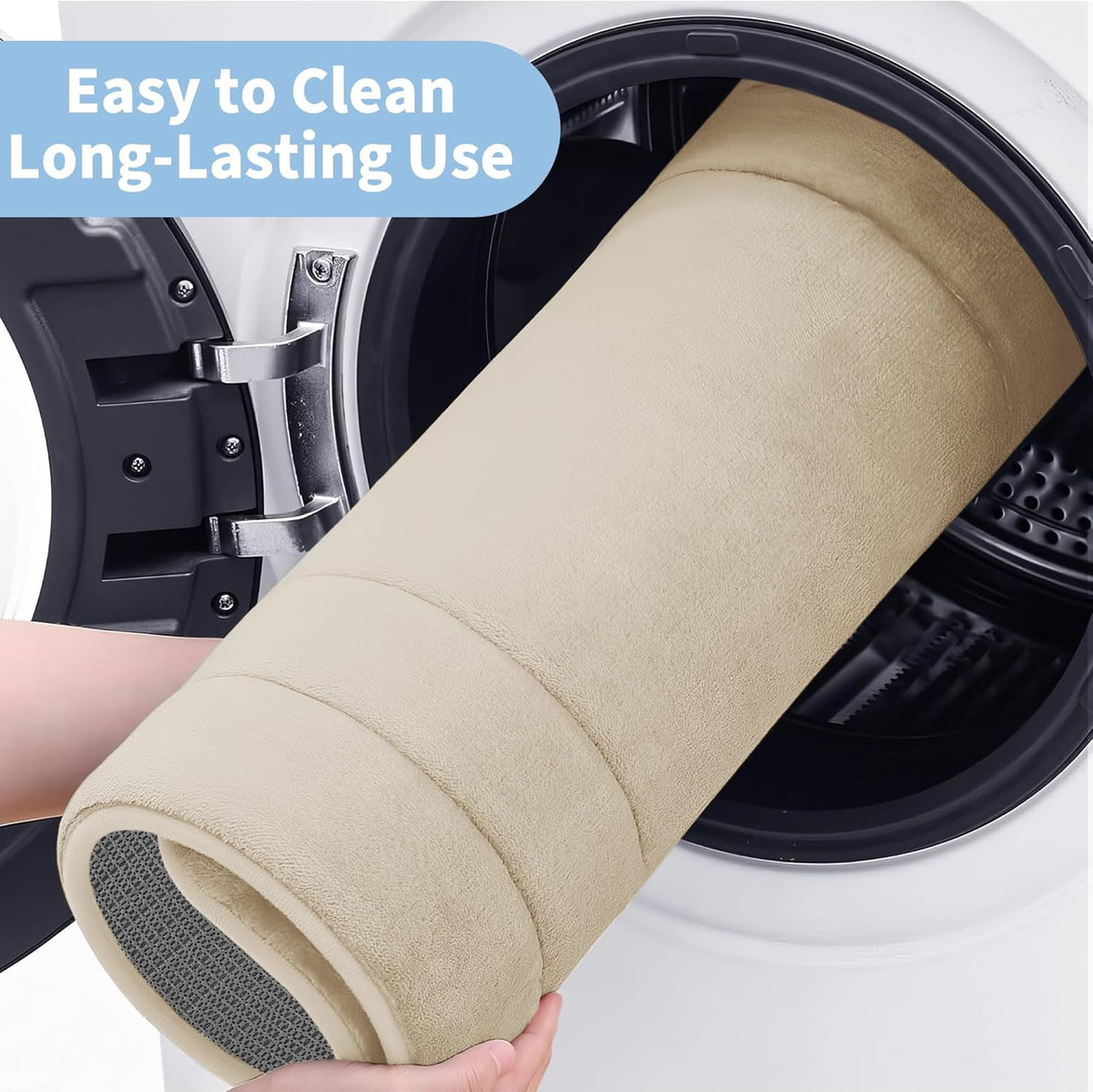 Memory Foam Bath Mats - 20" x 32" for Bathroom Floor Shower & Tub, Grey Bathroom Rugs Non Slip Washable, Water Absorbent Bath Rugs, Quick Dry Bath Carpet for Decor