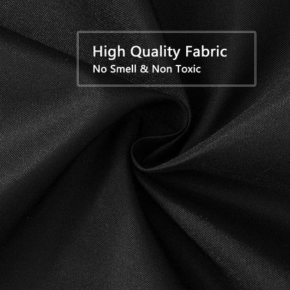 Fabric Shower Curtain Liner, Waterproof Hotel Quality, Bathroom Curtains Rust Resistant Grommets, 72 x 72 Machine Washable (Black) - Colors A