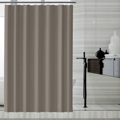Fabric Shower Curtain Liner, Waterproof Hotel Quality, Bathroom Curtains Rust Resistant Grommets, 72 x 72 Machine Washable (Black) - Colors A