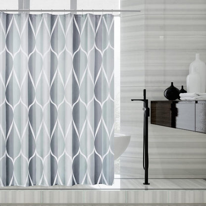 Fabric Shower Curtain Liner, Waterproof Hotel Quality, Bathroom Curtains Rust Resistant Grommets, 72 x 72 Machine Washable (Black) - Colors A