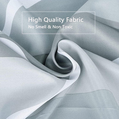 Fabric Shower Curtain Liner, Waterproof Hotel Quality, Bathroom Curtains Rust Resistant Grommets, 72 x 72 Machine Washable (Black) - Colors A