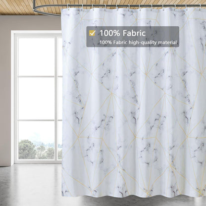 Fabric Shower Curtain Liner, Waterproof Hotel Quality, Bathroom Curtains Rust Resistant Grommets, 72 x 72 Machine Washable (Black) - Colors A