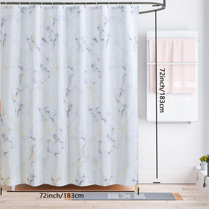 Fabric Shower Curtain Liner, Waterproof Hotel Quality, Bathroom Curtains Rust Resistant Grommets, 72 x 72 Machine Washable (Black) - Colors A