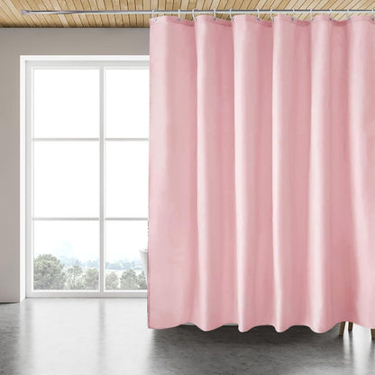 Fabric Shower Curtain Liner, Waterproof Hotel Quality, Bathroom Curtains Rust Resistant Grommets, 72 x 72 Machine Washable (Black) - Colors A