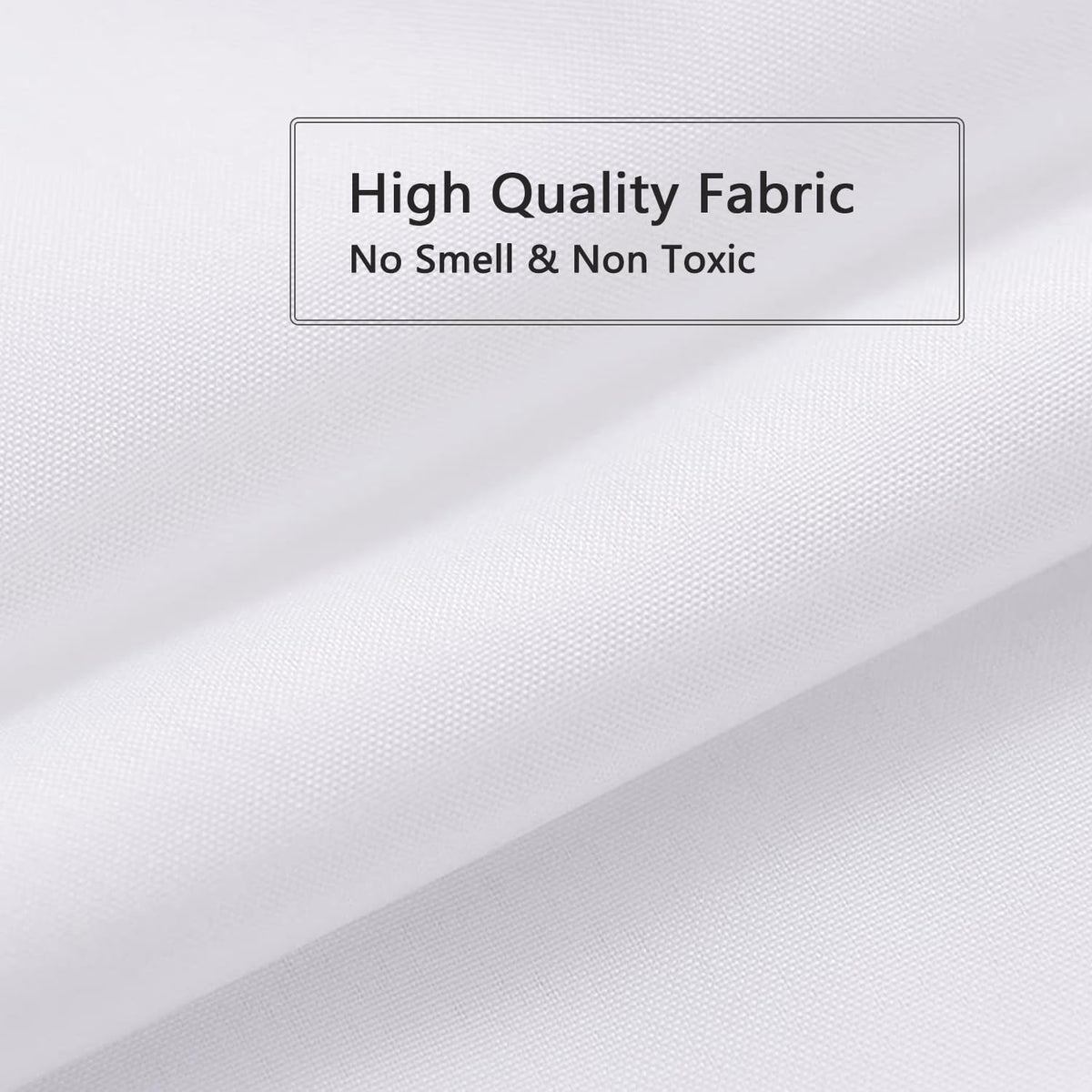 Fabric Shower Curtain Liner, Waterproof Hotel Quality, Bathroom Curtains Rust Resistant Grommets, 72 x 72 Machine Washable (Black) - Colors A