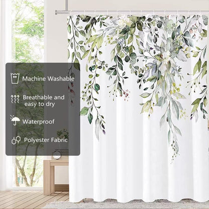 Fabric Shower Curtain Liner, Waterproof Hotel Quality, Bathroom Curtains Rust Resistant Grommets, 72 x 72 Machine Washable (Black) - Colors A
