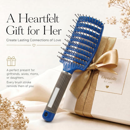 Curved Vented Hair Brush,Detangler Brush Faster Blow Drying for Women, Men