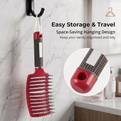 Curved Vented Hair Brush,Detangler Brush Faster Blow Drying for Women, Men