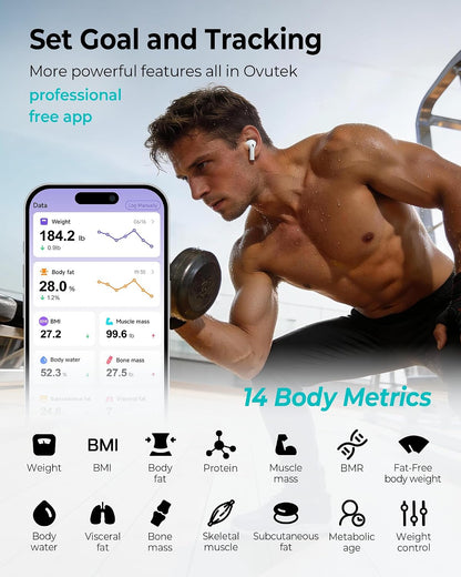 Smart Scale for Body Weight with BMI, Muscle Mass, FSA Eligible HSA