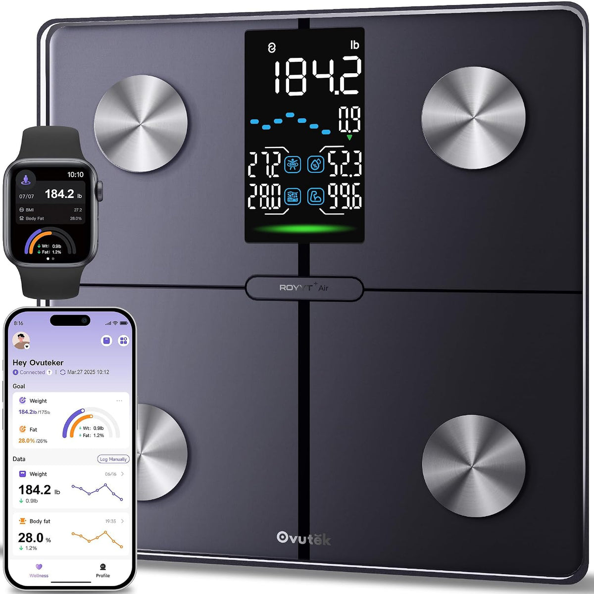 Smart Scale for Body Weight with BMI, Muscle Mass, FSA Eligible HSA