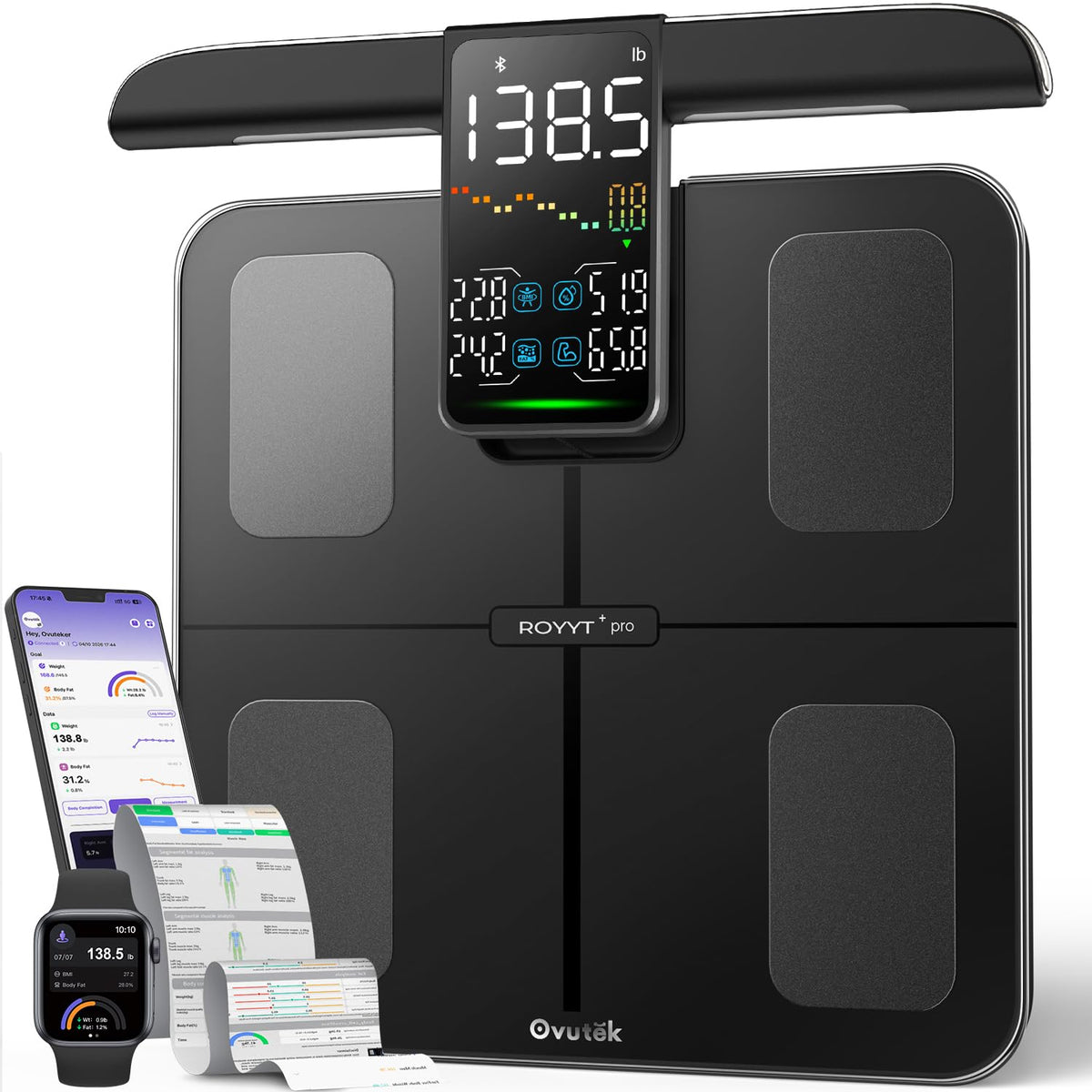 Smart Scale for Body Weight with BMI, Muscle Mass, FSA Eligible HSA
