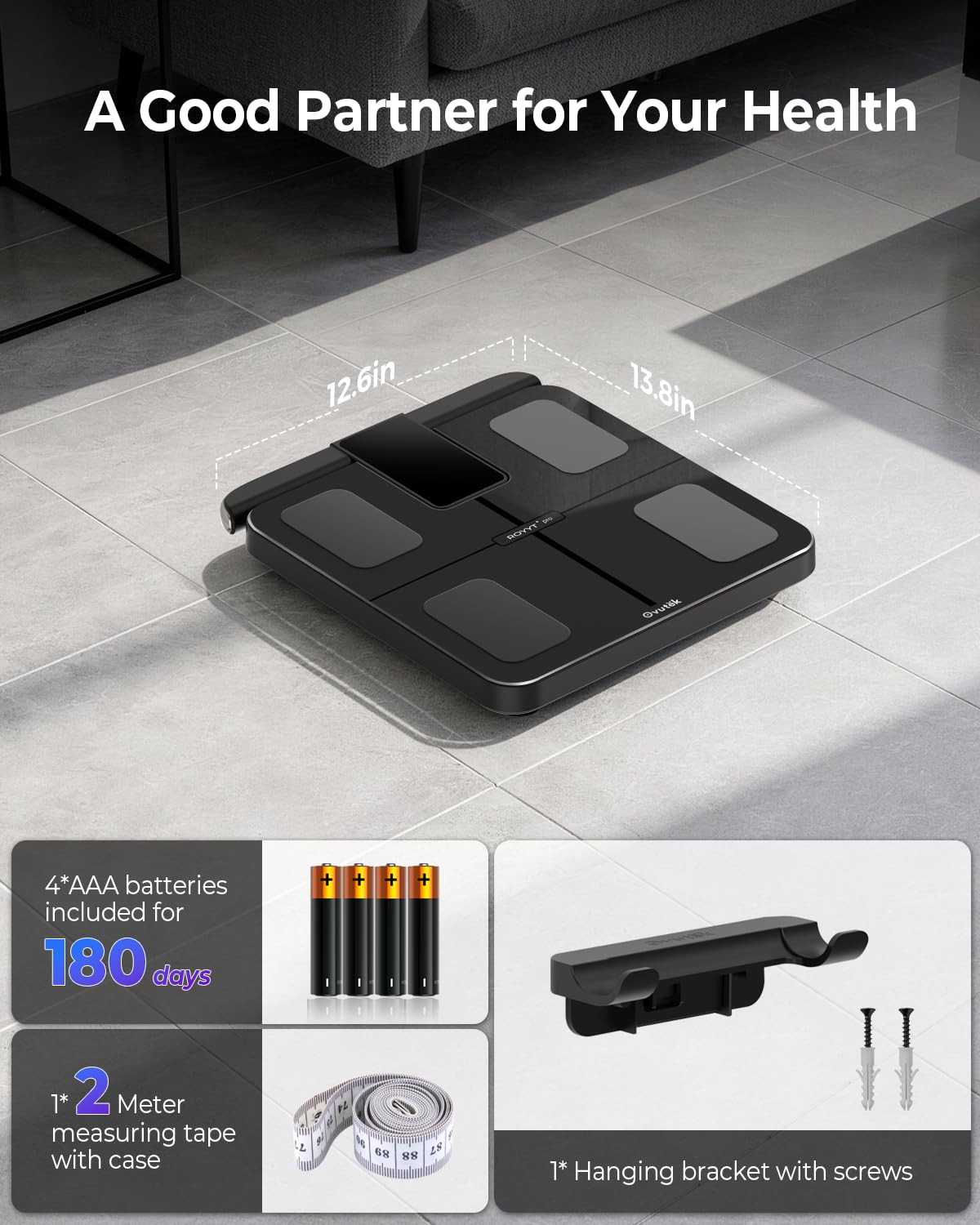 Smart Scale for Body Weight with BMI, Muscle Mass, FSA Eligible HSA