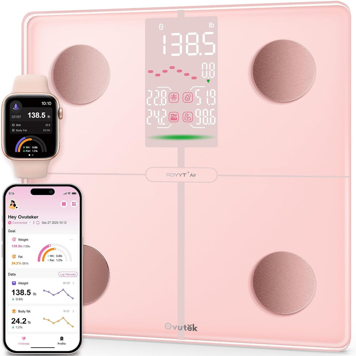 Smart Scale for Body Weight with BMI, Muscle Mass, FSA Eligible HSA