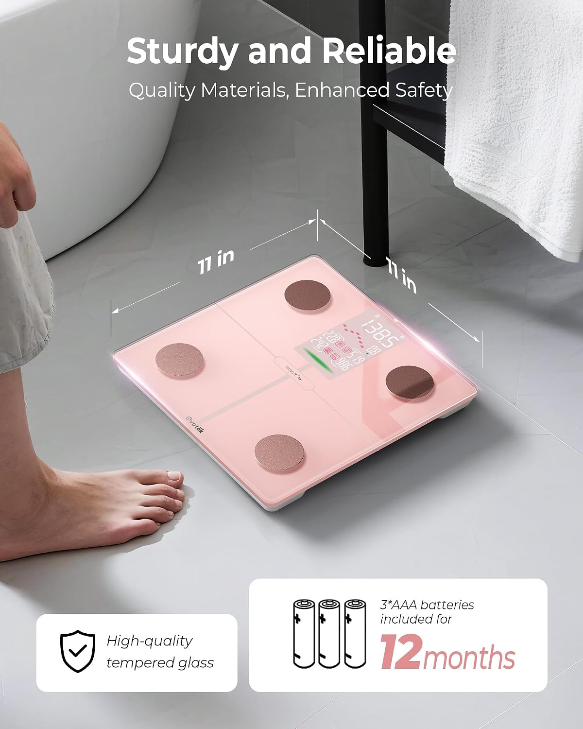Smart Scale for Body Weight with BMI, Muscle Mass, FSA Eligible HSA
