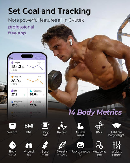 Smart Scale for Body Weight with BMI, Muscle Mass, FSA Eligible HSA