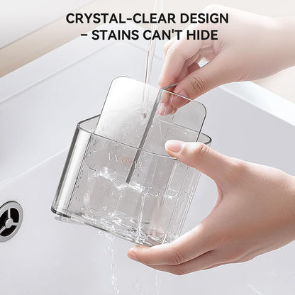 3 Slots Detachable Toothbrush Holders Wall Mounted for Bathrooms