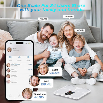 Scale for Body Weight, Smart Digital Bathroom Weight Scale with Bmi