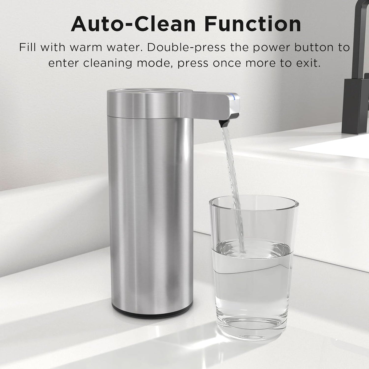 Automatic Soap Dispenser, Touchless, 9 oz, Stainless Steel