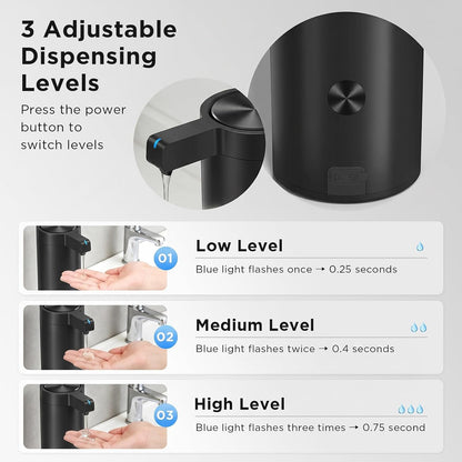 Automatic Soap Dispenser, Touchless, 9 oz, Stainless Steel