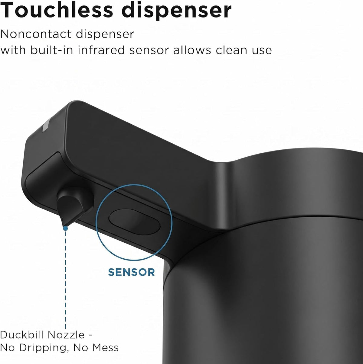 Automatic Soap Dispenser, Touchless, 9 oz, Stainless Steel