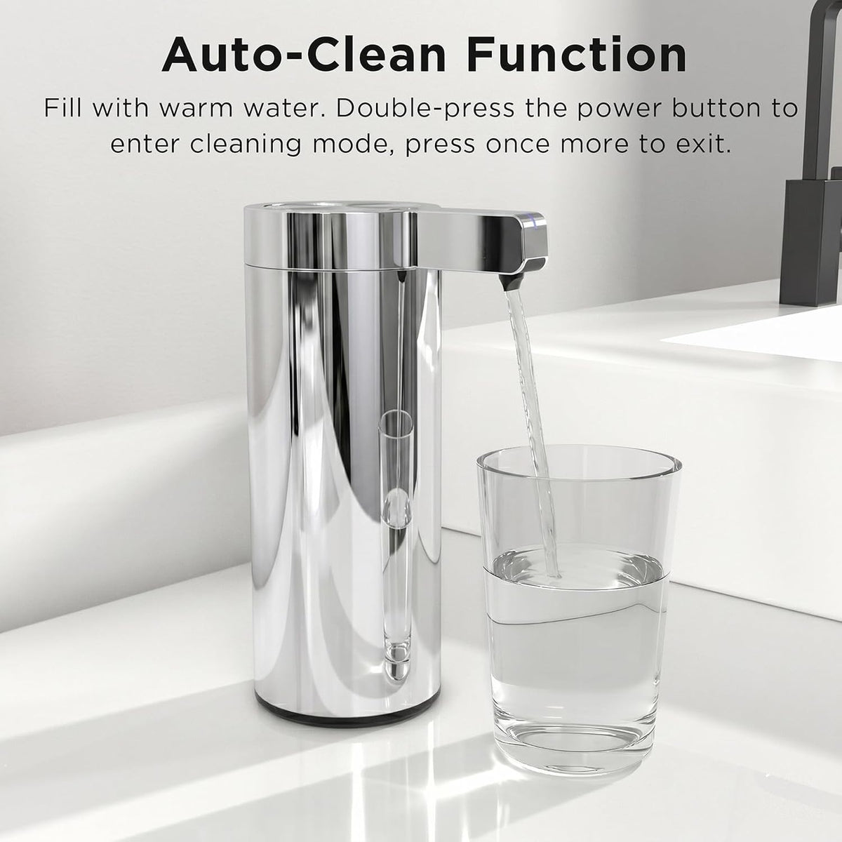 Automatic Soap Dispenser, Touchless, 9 oz, Stainless Steel