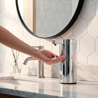 Automatic Soap Dispenser, Touchless, 9 oz, Stainless Steel