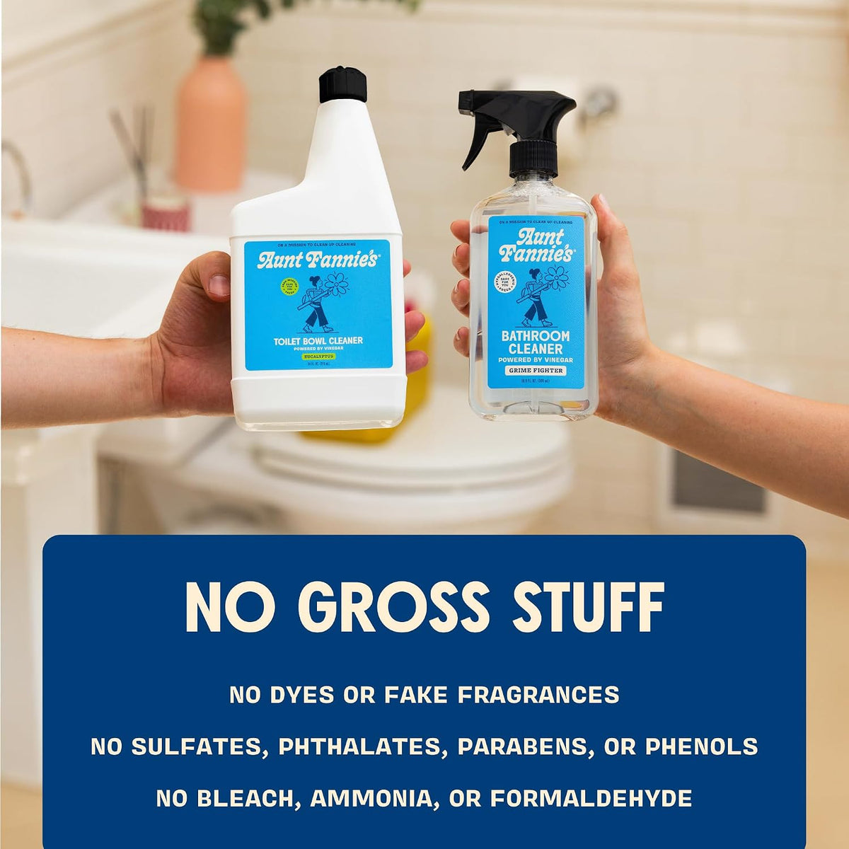 Bathroom Cleaning Bundle, Spray + Bowl Cleaner, 2 Pieces