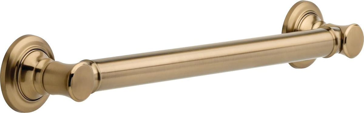 Traditional (1-Pack) 18" Shower Grab Bar Seniors ADA Compliant Champagne Bronze 450 lb Capacity Bathroom Safety Handle for Shower, Bathtub | Wall Mounted Balance Assist, Grip Bar 41618-CZ