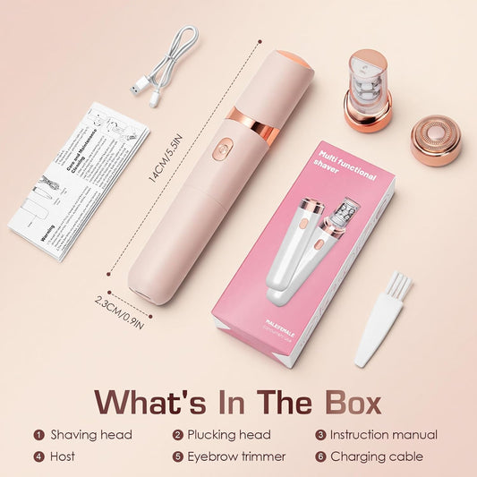 Epilator,Pro 3.0+ Women Face Epilator Pluxyepil Facial Hair Removal White