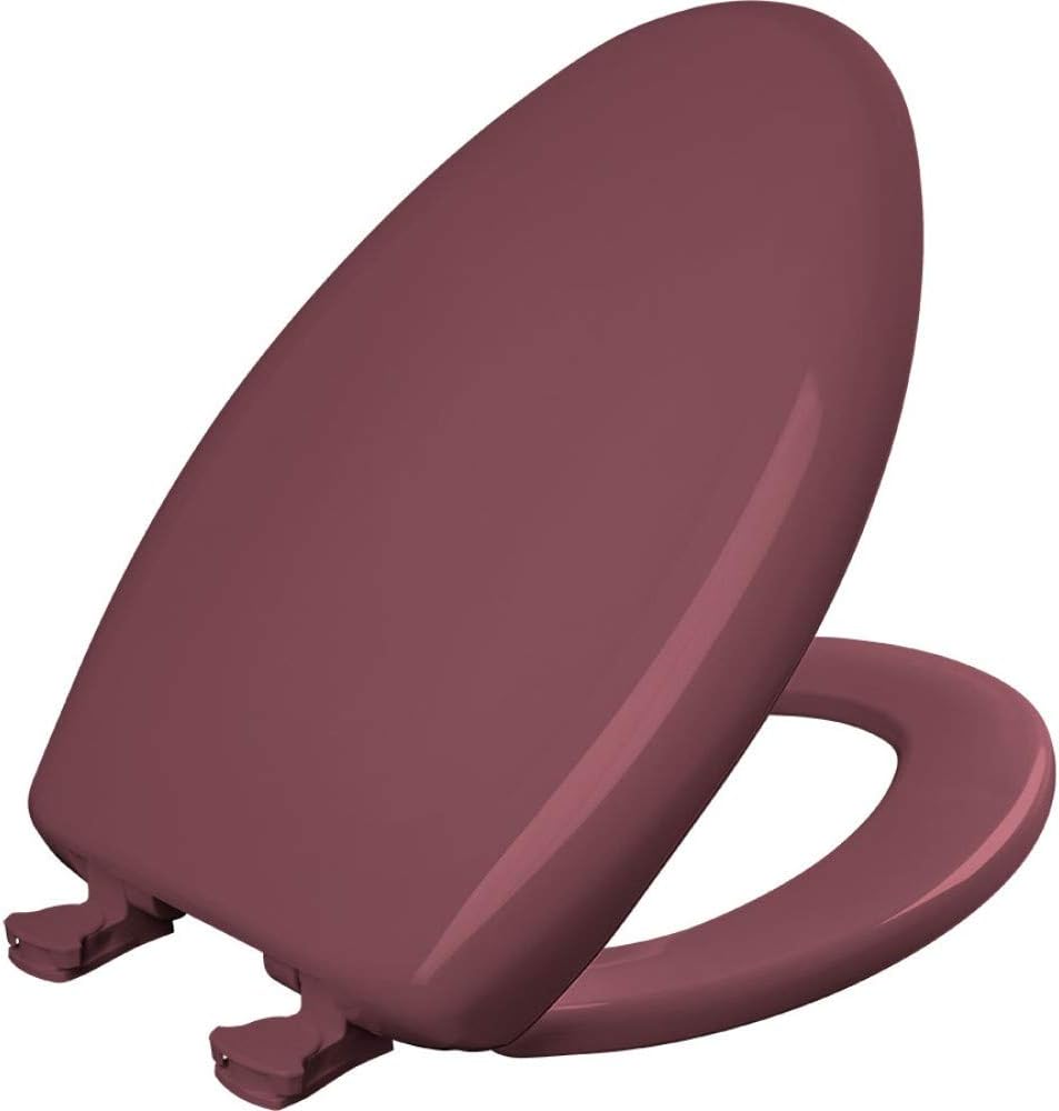 Classic Colors Slow Close Toilet Seat, Easy Clean Hinges and Durable Plastic Seat, Made in USA, Round, Dresden Blue