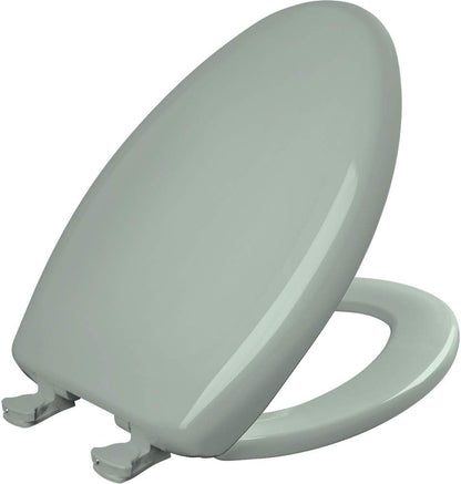 Classic Colors Slow Close Toilet Seat, Easy Clean Hinges and Durable Plastic Seat, Made in USA, Round, Dresden Blue