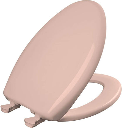 Classic Colors Slow Close Toilet Seat, Easy Clean Hinges and Durable Plastic Seat, Made in USA, Round, Dresden Blue