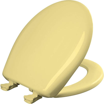Classic Colors Slow Close Toilet Seat, Easy Clean Hinges and Durable Plastic Seat, Made in USA, Round, Dresden Blue