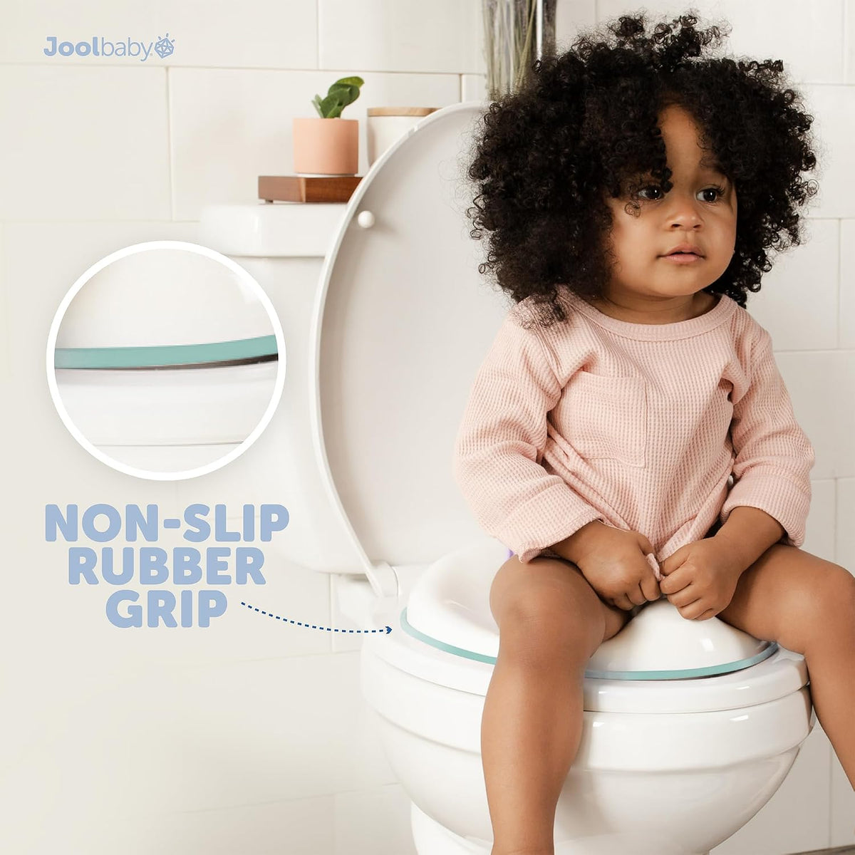 Potty Training Seat for Boys and Girls, Non-Slip Toilet Training Seat with Splash Guard and Storage Hook (Aqua)