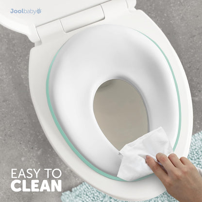 Potty Training Seat for Boys and Girls, Non-Slip Toilet Training Seat with Splash Guard and Storage Hook (Aqua)