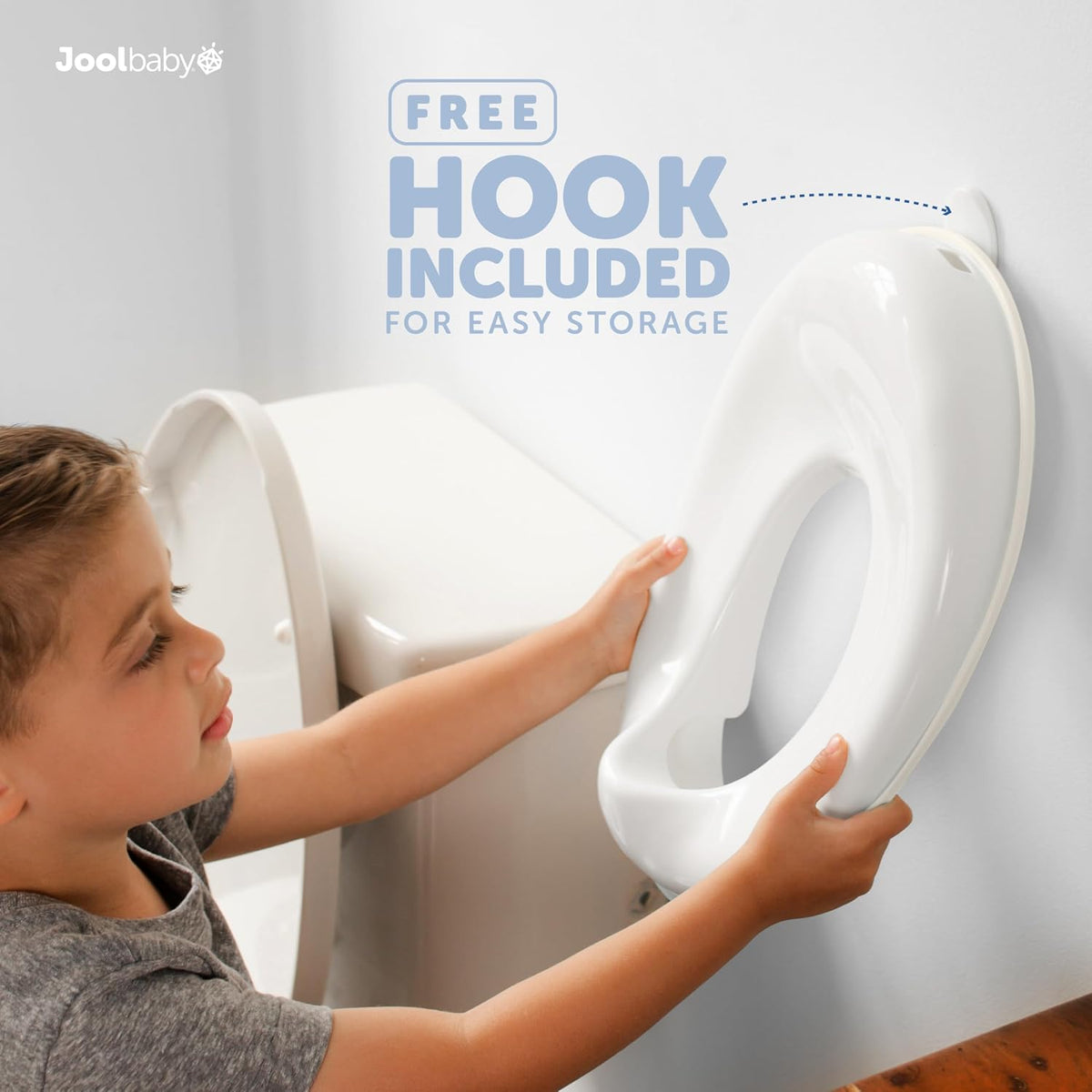 Potty Training Seat for Boys and Girls, Non-Slip Toilet Training Seat with Splash Guard and Storage Hook (Aqua)