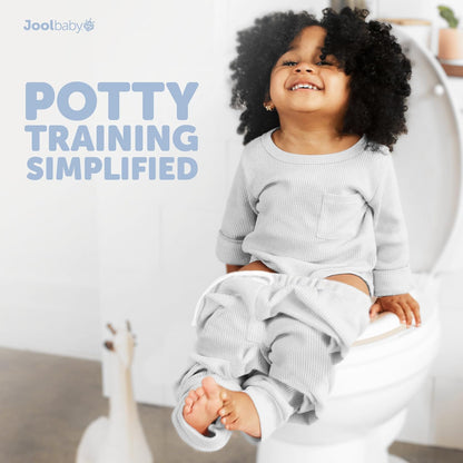 Potty Training Seat for Boys and Girls, Non-Slip Toilet Training Seat with Splash Guard and Storage Hook (Aqua)