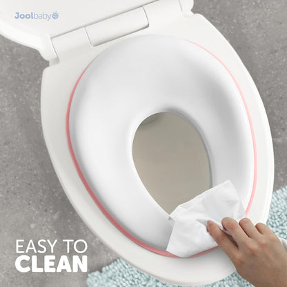 Potty Training Seat for Boys and Girls, Non-Slip Toilet Training Seat with Splash Guard and Storage Hook (Aqua)