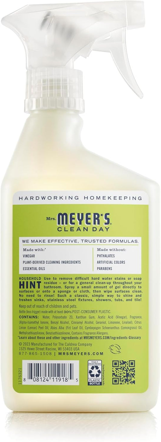 CLEAN DAY Vinegar Gel Cleaning Spray, Apple Blossom, 16 fl oz | Breaks Down Grime, Lifts Dirt from Surfaces, Bathroom Use, No-Rinse Formula