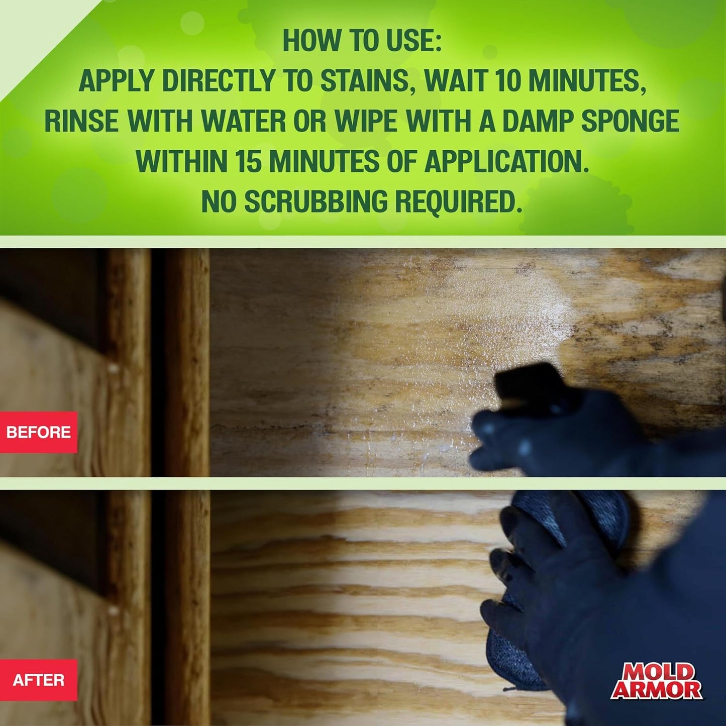 Professional Brand Mold Kill & Control Spray, 32 oz., Hard Surface Mold and Mildew Remover, Visible Results in Minutes, Eliminates Bacteria and Viruses