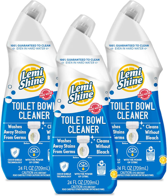 Bleach-Free Toilet Bowl Cleaner - 24 fl oz (3 Pack) | Bleach-Free Toilet Cleaner - Removes Tough Stains and Odor
