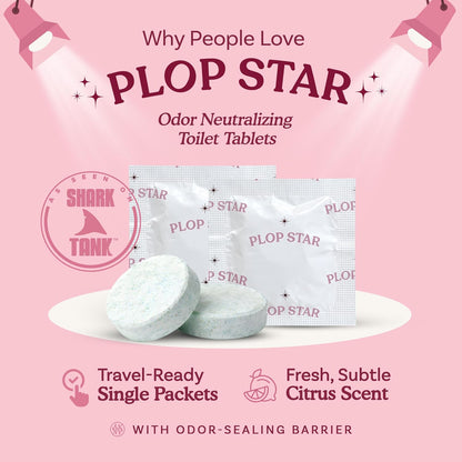 Toilet Tablets Odor Eliminator, Bathroom Toilet Deodorizer Drop Ins for Odor Control, Toilet Freshener Tablets for Smell Eliminator, Home Bathroom Deodorizer 40 Pack | As Seen on Shark Tank