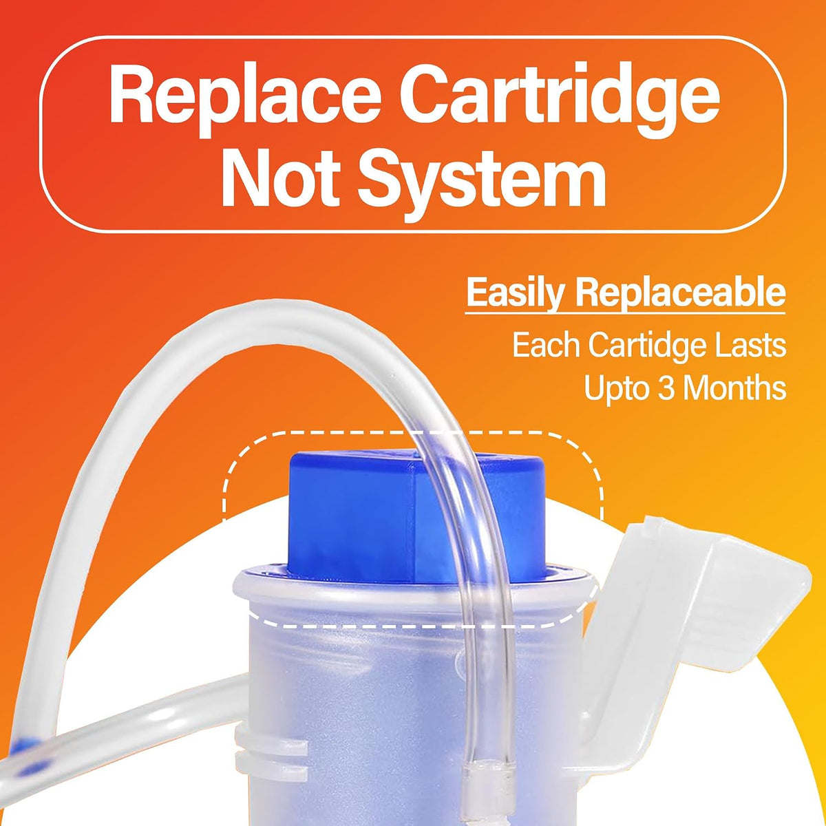 Self Cleaning Toilet System - Automatic Toilet Bowl Cleaner with Starter Cartridge, Lasts Up 3 Months Continuous Cleaning - Refillable Toilet Bowl Cleaner for Stains, Rings, and Odor